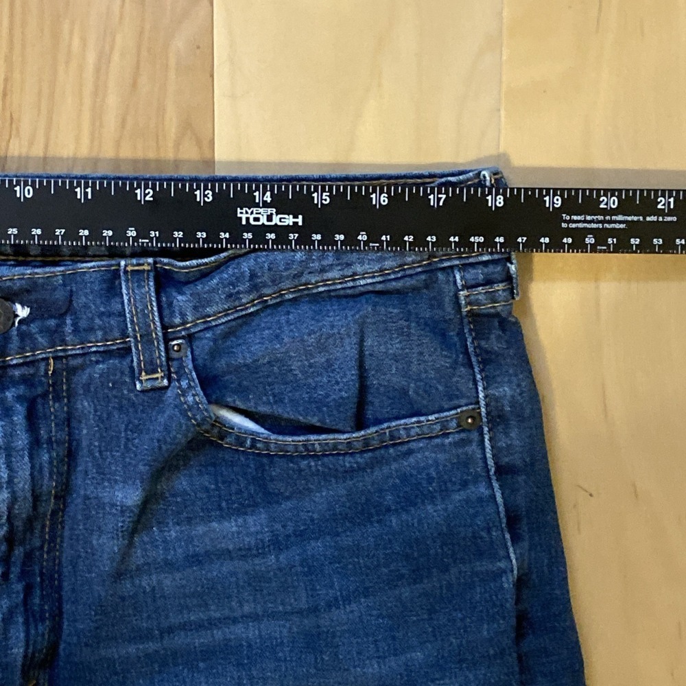 Levis 505 Blue Jeans Mens Regular Fit Straight Leg 36 X 30 - Picture 13 of 16